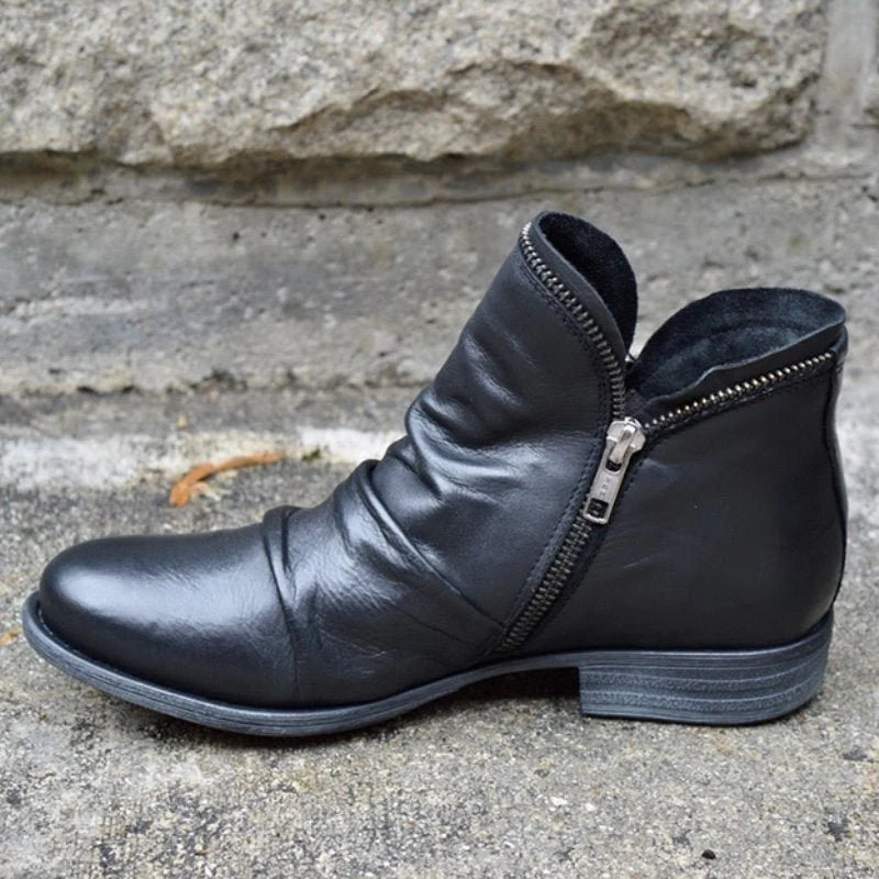 Clara - Botas de cuero elegantes para mujeres